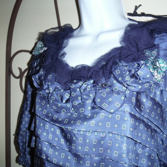 AnnaRita N Collection Italy silk blouse - Picture 2 of 6